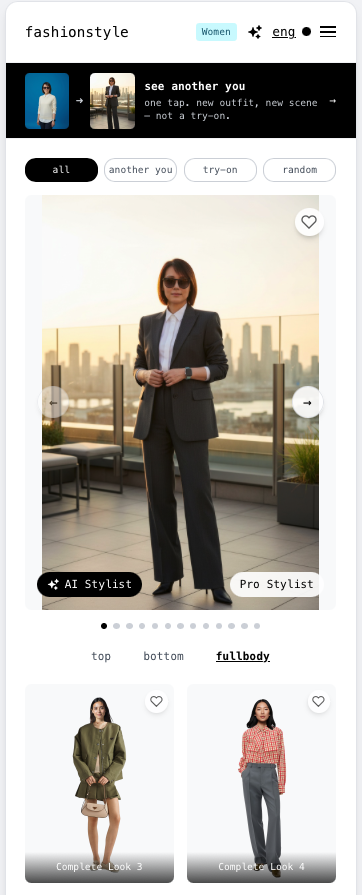 app screenshot — see another you feed